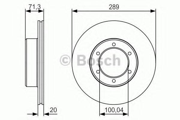 BOSCH 0986479S24 гальмівний диск