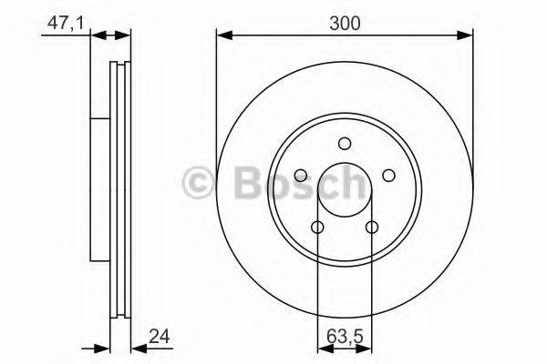 BOSCH 0986479S48 гальмівний диск