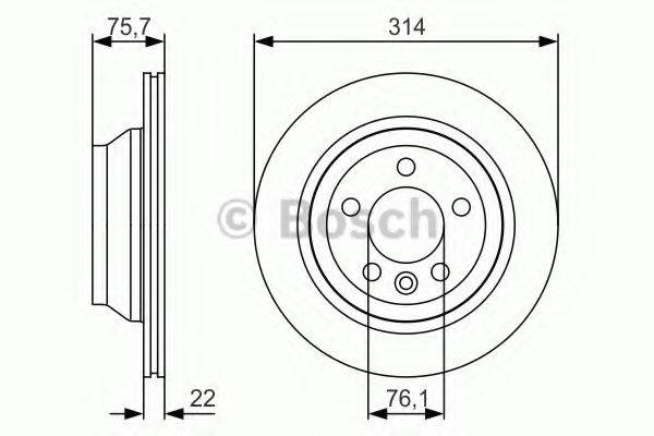 BOSCH 0986479S54 гальмівний диск