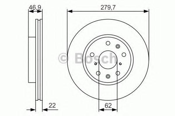 BOSCH 0986479S58 гальмівний диск