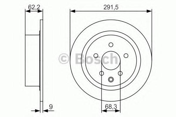 BOSCH 0986479S71 гальмівний диск