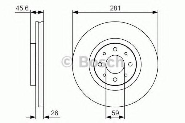 BOSCH 0986479S97 гальмівний диск