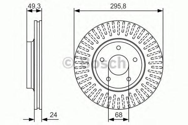 BOSCH 0986479S99 гальмівний диск