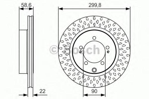 BOSCH 0986479T05 гальмівний диск