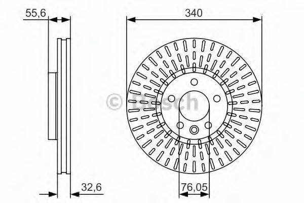 BOSCH 0986479546 гальмівний диск