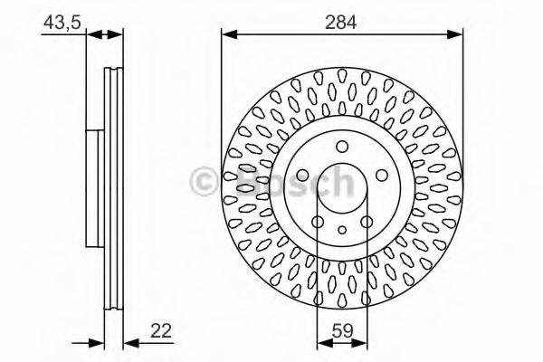 BOSCH 0986479558 гальмівний диск