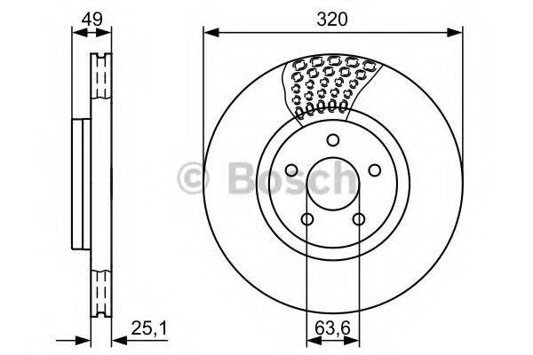 BOSCH 0986479660 гальмівний диск