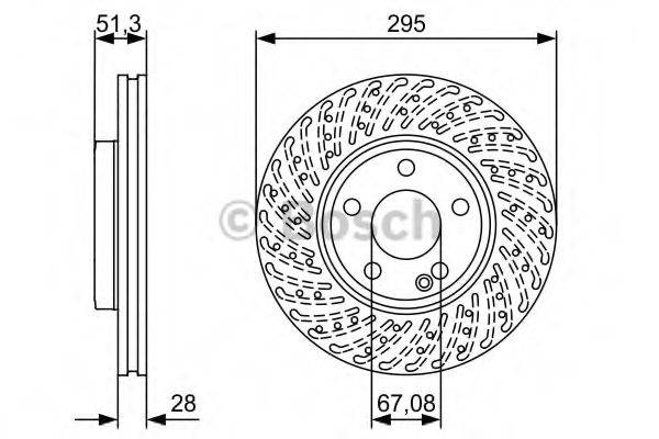 BOSCH 0986479A02 гальмівний диск