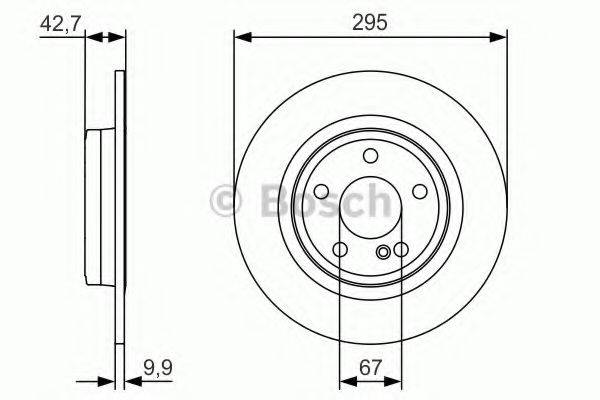 BOSCH 0986479A04 гальмівний диск