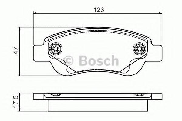 BOSCH 0986495085 Комплект гальмівних колодок, дискове гальмо