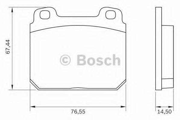 BOSCH 0986BB0009 Комплект гальмівних колодок, дискове гальмо