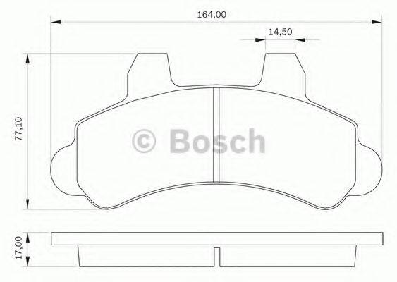 BOSCH 0986BB0030 Комплект гальмівних колодок, дискове гальмо