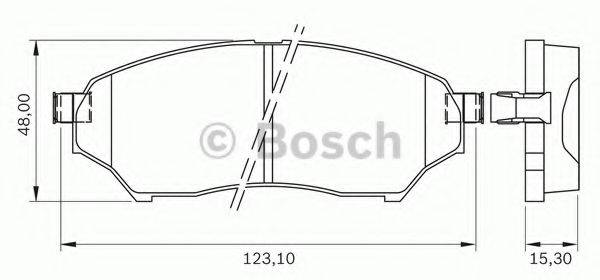 BOSCH 0986BB0179 Комплект гальмівних колодок, дискове гальмо