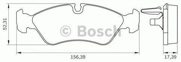 BOSCH 0986BB0274 Комплект гальмівних колодок, дискове гальмо