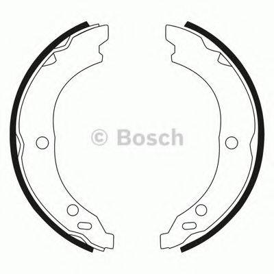 BOSCH 0986BB3523 Комплект гальмівних колодок, стоянкова гальмівна система