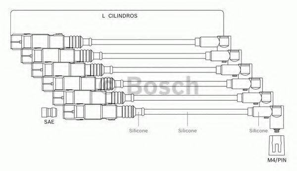 BOSCH F00099C000 Комплект дротів запалювання