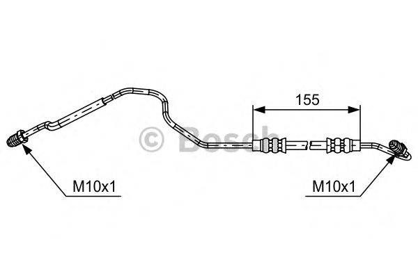 BOSCH 1987481651 Гальмівний шланг