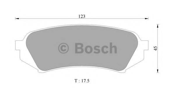 BOSCH 0986505679 Комплект гальмівних колодок, дискове гальмо