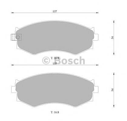 BOSCH 0986505731 Комплект гальмівних колодок, дискове гальмо