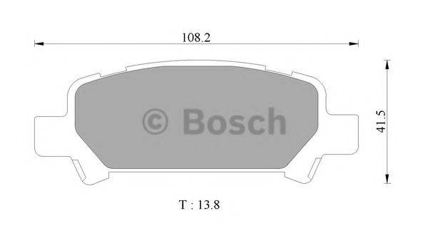 BOSCH 0986AB1459 Комплект гальмівних колодок, дискове гальмо