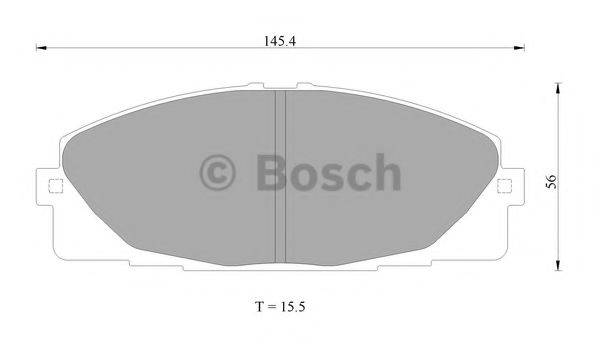 BOSCH 0986AB2394 Комплект гальмівних колодок, дискове гальмо