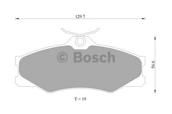 BOSCH 0986AB4431 Комплект гальмівних колодок, дискове гальмо