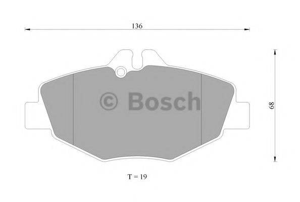 BOSCH 0986AB4978 Комплект гальмівних колодок, дискове гальмо