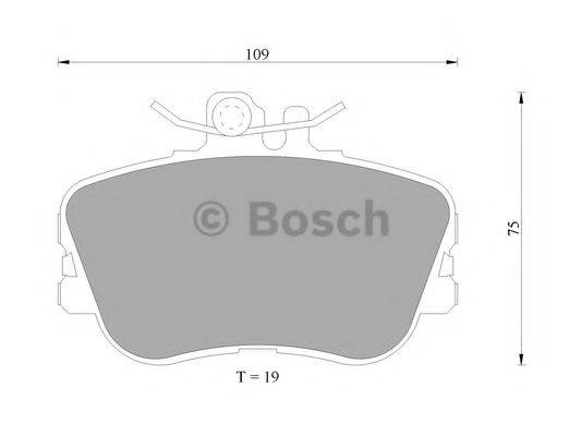 BOSCH 0986AB4996 Комплект гальмівних колодок, дискове гальмо