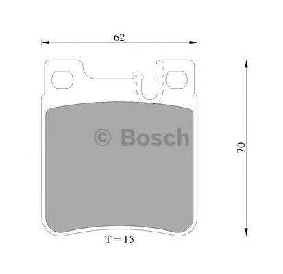 BOSCH 0986AB4999 Комплект гальмівних колодок, дискове гальмо