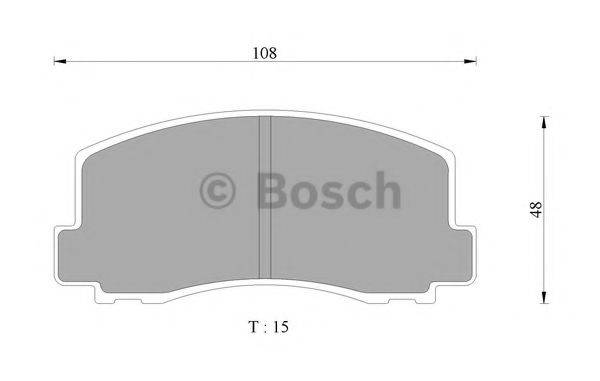 BOSCH 0986AB9017 Комплект гальмівних колодок, дискове гальмо