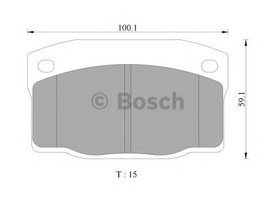 BOSCH 0986AB9035 Комплект гальмівних колодок, дискове гальмо