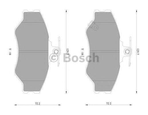 BOSCH 0986AB9103 Комплект гальмівних колодок, дискове гальмо