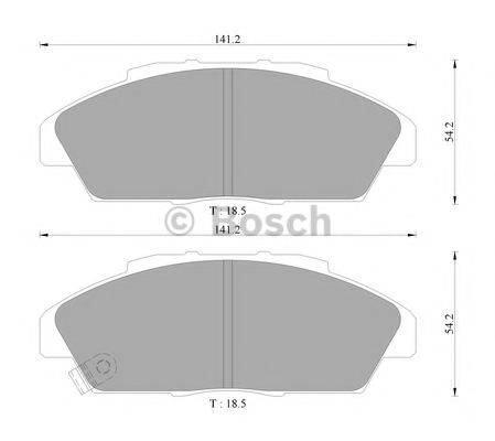 BOSCH 0986AB9120 Комплект гальмівних колодок, дискове гальмо