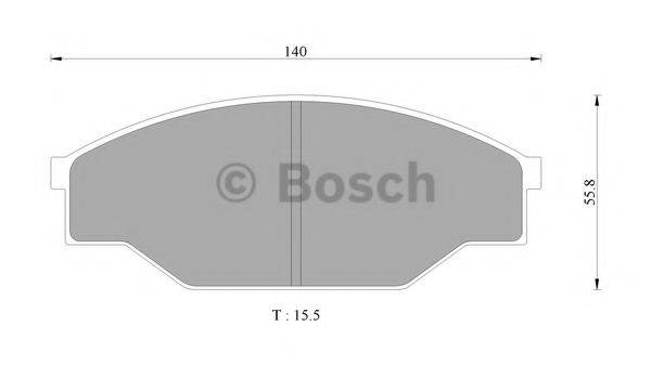 BOSCH 0986AB9130 Комплект гальмівних колодок, дискове гальмо