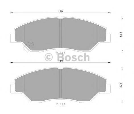 BOSCH 0986AB9285 Комплект гальмівних колодок, дискове гальмо