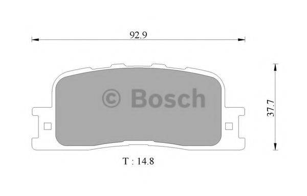 BOSCH 0986AB9327 Комплект гальмівних колодок, дискове гальмо