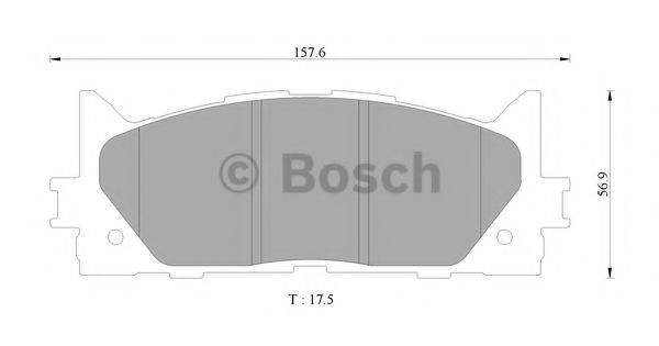 BOSCH 0986AB9367 Комплект гальмівних колодок, дискове гальмо