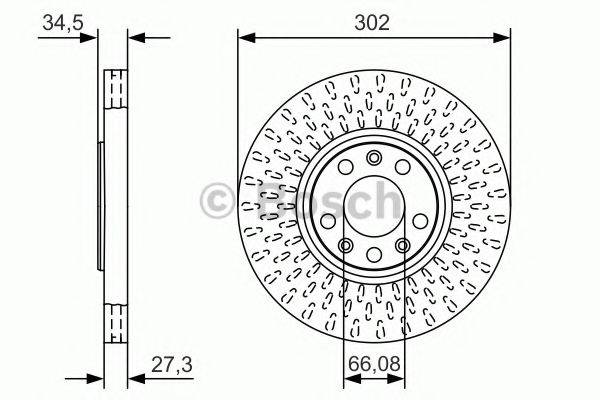 BOSCH 0986479A88 гальмівний диск