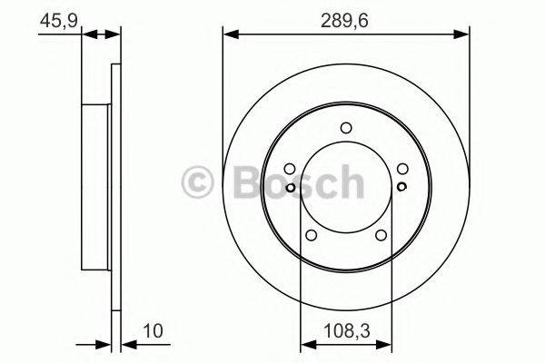 BOSCH 0986479B09 гальмівний диск