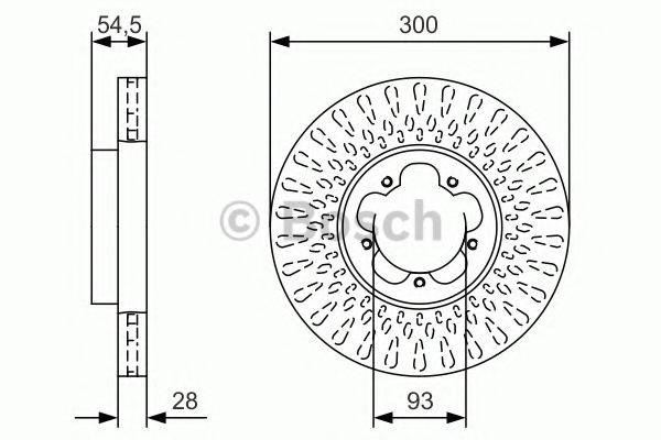 BOSCH 0986479B11 гальмівний диск