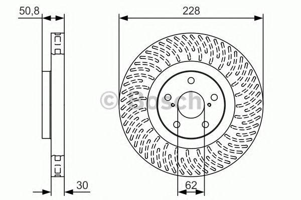 BOSCH 0986479T30 гальмівний диск