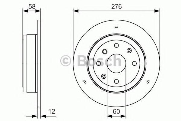 BOSCH 0986479T83 гальмівний диск