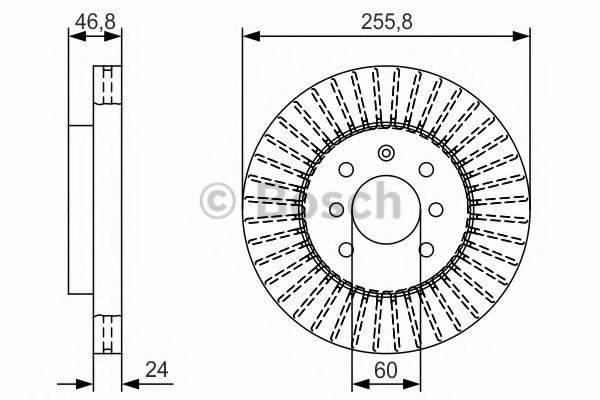 BOSCH 0986479T89 гальмівний диск