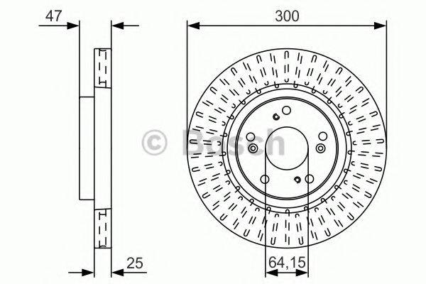 BOSCH 0986479U53 гальмівний диск