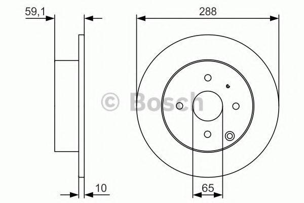 BOSCH 0986479U59 гальмівний диск