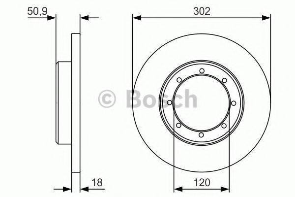 BOSCH 0986479U60 гальмівний диск