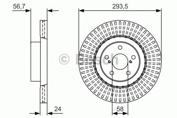 BOSCH 0986479V06 гальмівний диск