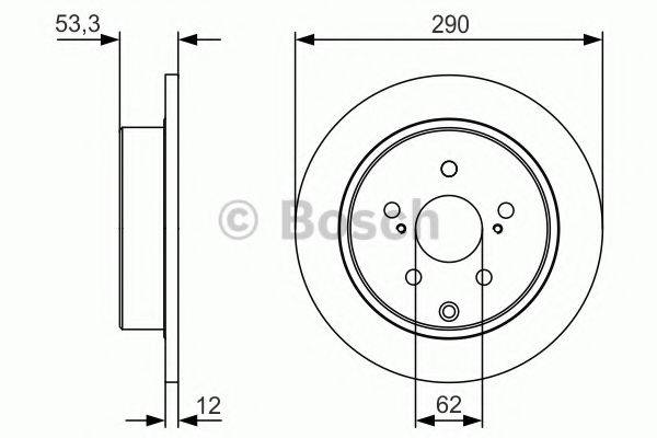 BOSCH 0986479V25 гальмівний диск