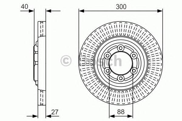 BOSCH 0986479V29 гальмівний диск