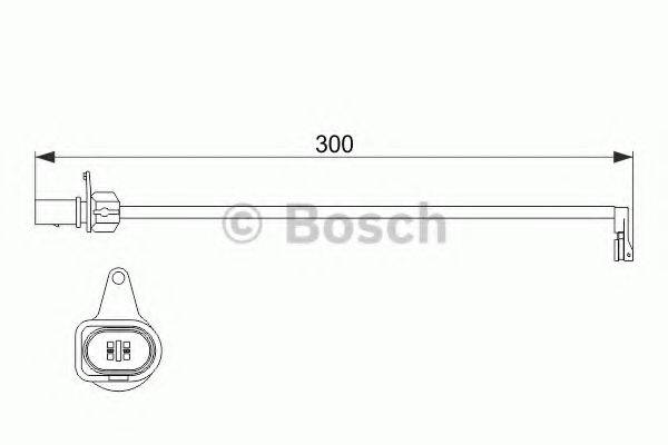 BOSCH 1987474505 Сигналізатор, знос гальмівних колодок